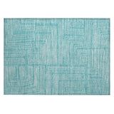 Machine Washable Indoor/ Outdoor Contemporary Stack Chantille Rug