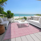 Machine Washable Indoor/ Outdoor Contemporary Stack Chantille Rug
