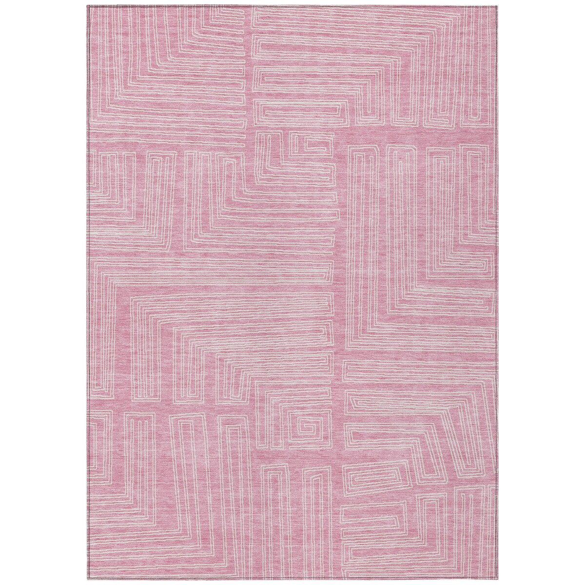 Machine Washable Indoor/ Outdoor Contemporary Stack Chantille Rug