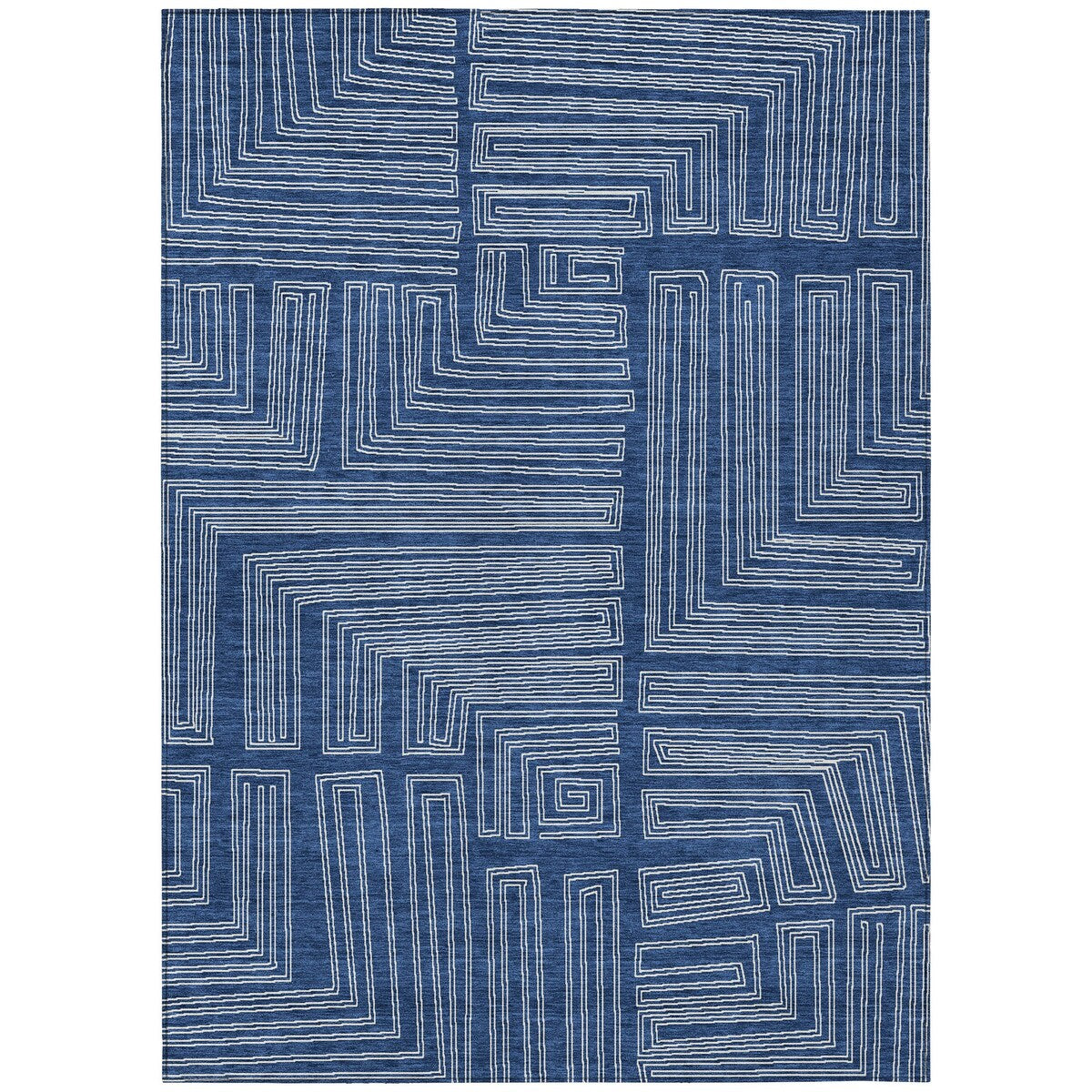 Machine Washable Indoor/ Outdoor Contemporary Stack Chantille Rug