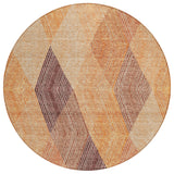 Machine Washable Indoor/ Outdoor Diamond Stripes Chantille Rug