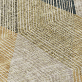 Machine Washable Indoor/ Outdoor Diamond Stripes Chantille Rug