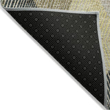 Machine Washable Indoor/ Outdoor Diamond Stripes Chantille Rug
