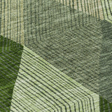 Machine Washable Indoor/ Outdoor Diamond Stripes Chantille Rug