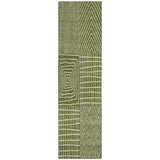 Machine Washable Indoor/ Outdoor Geo Patchwork Chantille Rug