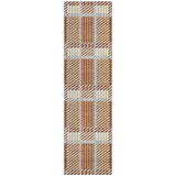 Machine Washable Indoor/ Outdoor Geometric Stripe Chantille Rug
