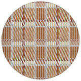 Machine Washable Indoor/ Outdoor Geometric Stripe Chantille Rug