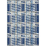Machine Washable Indoor/ Outdoor Geometric Stripe Chantille Rug