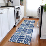 Machine Washable Indoor/ Outdoor Geometric Stripe Chantille Rug