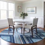 Machine Washable Indoor/ Outdoor Global Boho Chantille Rug