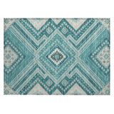 Machine Washable Indoor/ Outdoor Global Boho Chantille Rug
