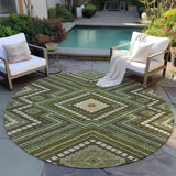 Machine Washable Indoor/ Outdoor Global Boho Chantille Rug