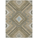 Machine Washable Indoor/ Outdoor Global Boho Chantille Rug