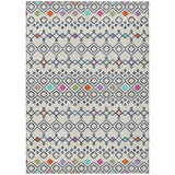 Machine Washable Indoor/ Outdoor Global Contempory Chantille Rug