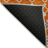 Machine Washable Indoor/ Outdoor Global Contempory Chantille Rug