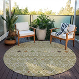 Machine Washable Indoor/ Outdoor Global Contempory Chantille Rug