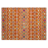 Machine Washable Indoor/ Outdoor Global Contempory Chantille Rug