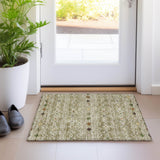 Machine Washable Indoor/ Outdoor Global Contempory Chantille Rug