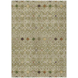Machine Washable Indoor/ Outdoor Global Contempory Chantille Rug