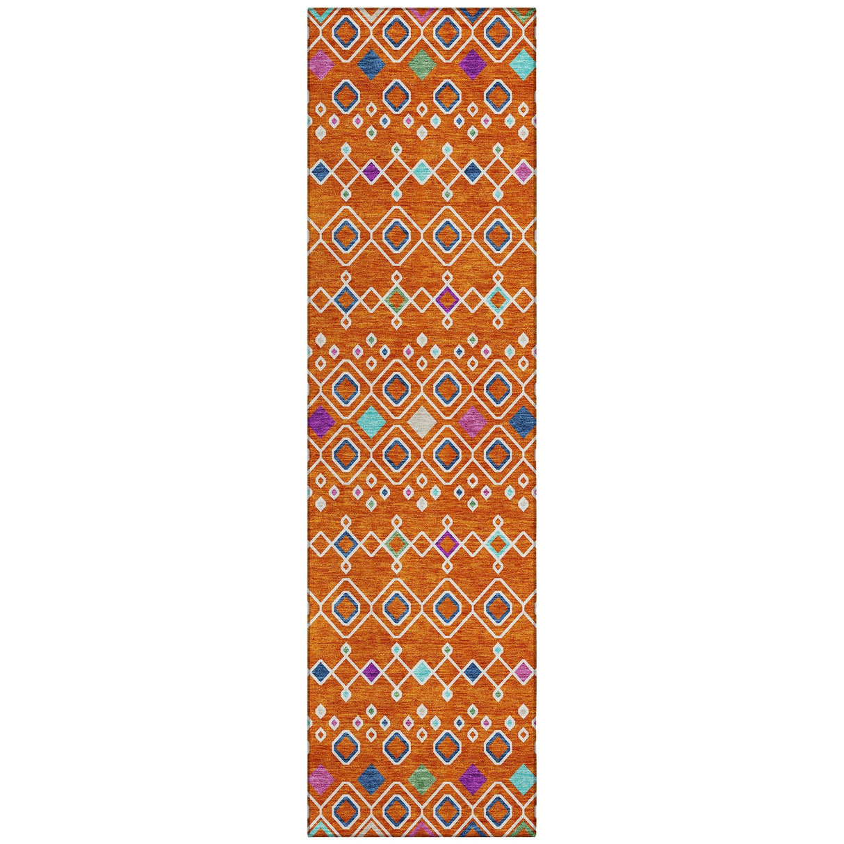 Machine Washable Indoor/ Outdoor Global Contempory Chantille Rug