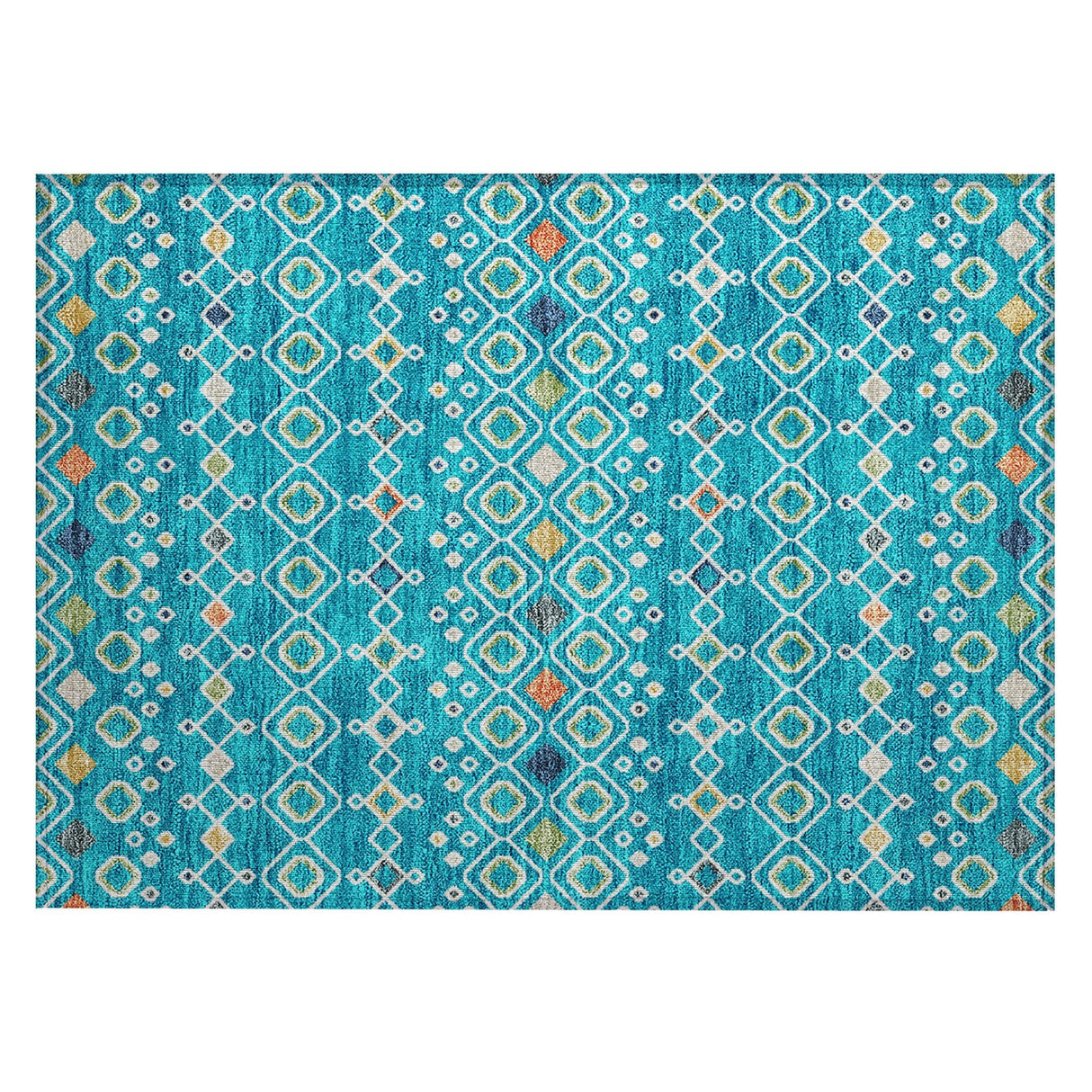 Machine Washable Indoor/ Outdoor Global Contempory Chantille Rug