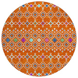 Machine Washable Indoor/ Outdoor Global Contempory Chantille Rug