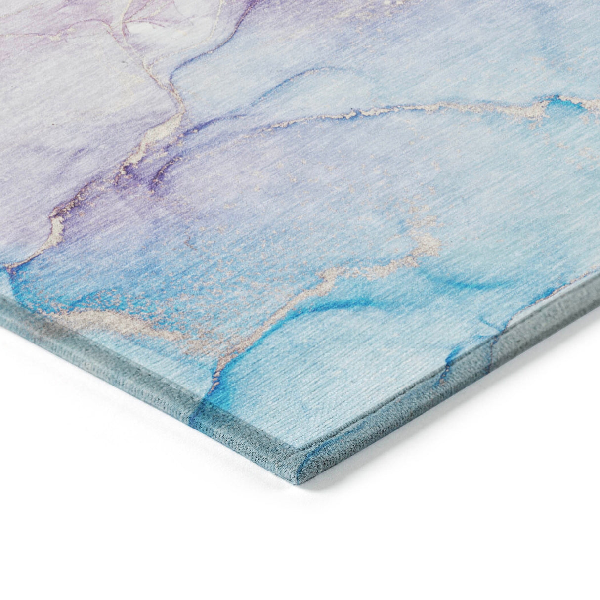 Machine Washable Indoor/ Outdoor Marble Chantille Rug