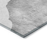 Machine Washable Indoor/ Outdoor Modern Abstract Chantille Rug