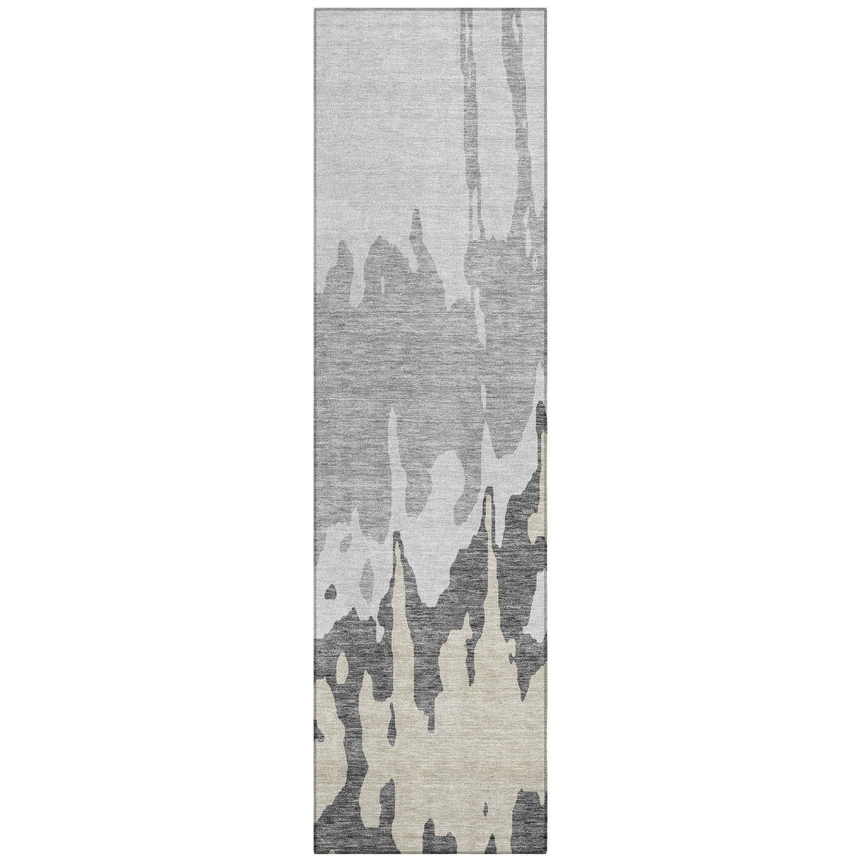 Machine Washable Indoor/ Outdoor Modern Abstract Chantille Rug
