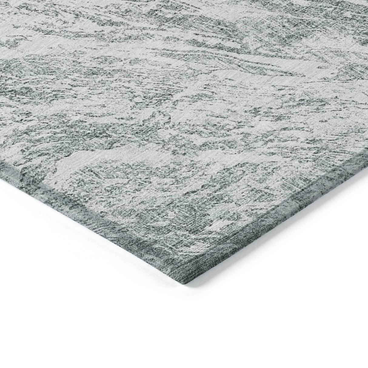 Machine Washable Indoor/ Outdoor Modern Abstract Chantille Rug
