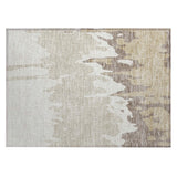 Machine Washable Indoor/ Outdoor Modern Abstract Chantille Rug