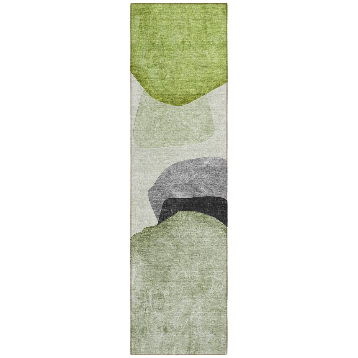 Machine Washable Indoor/ Outdoor Modern Abstract Chantille Rug
