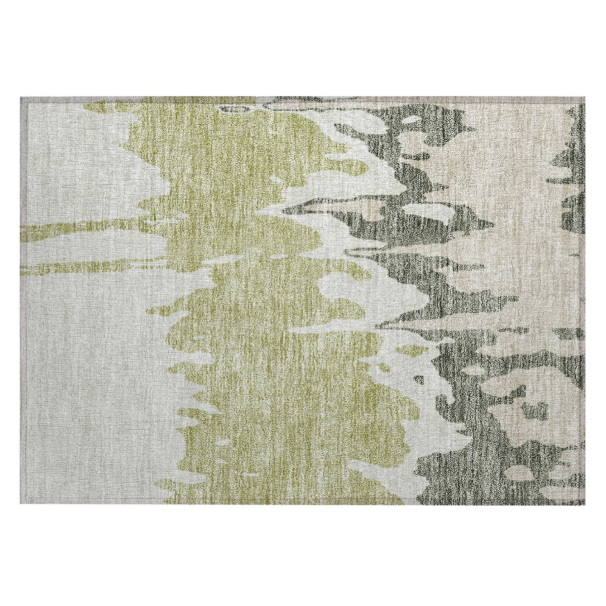 Machine Washable Indoor/ Outdoor Modern Abstract Chantille Rug