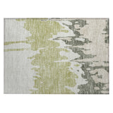 Machine Washable Indoor/ Outdoor Modern Abstract Chantille Rug
