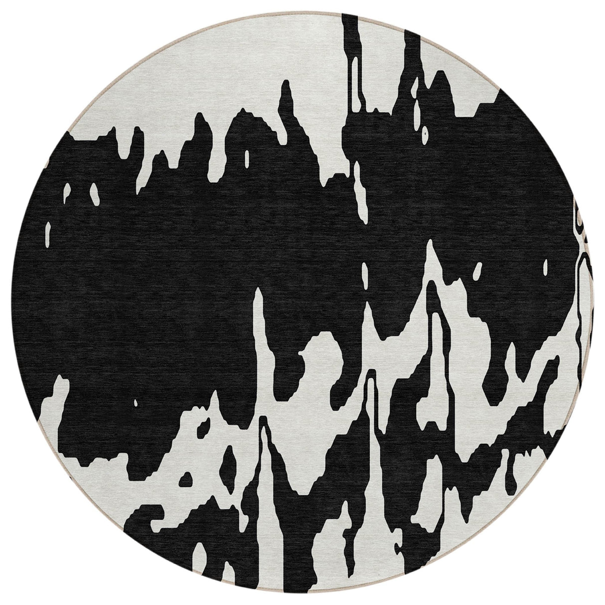 Machine Washable Indoor/ Outdoor Modern Abstract Chantille Rug