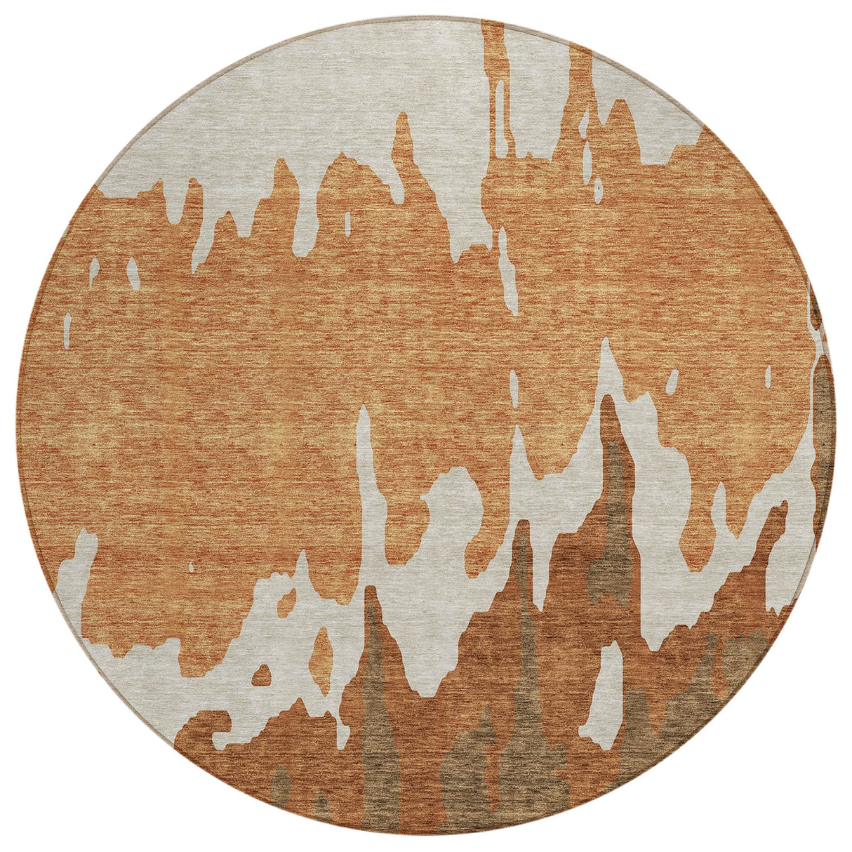 Machine Washable Indoor/ Outdoor Modern Abstract Chantille Rug