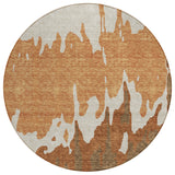 Machine Washable Indoor/ Outdoor Modern Abstract Chantille Rug