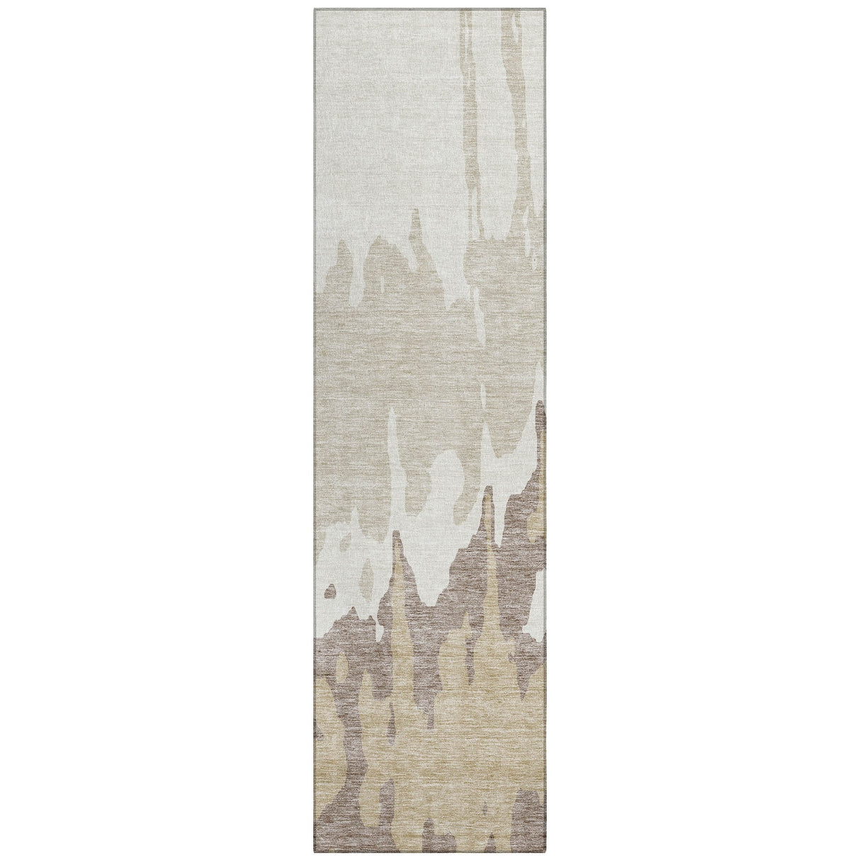 Machine Washable Indoor/ Outdoor Modern Abstract Chantille Rug