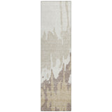 Machine Washable Indoor/ Outdoor Modern Abstract Chantille Rug