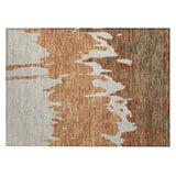 Machine Washable Indoor/ Outdoor Modern Abstract Chantille Rug