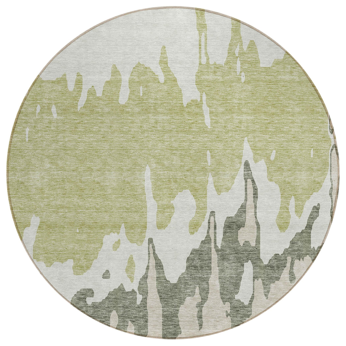 Machine Washable Indoor/ Outdoor Modern Abstract Chantille Rug