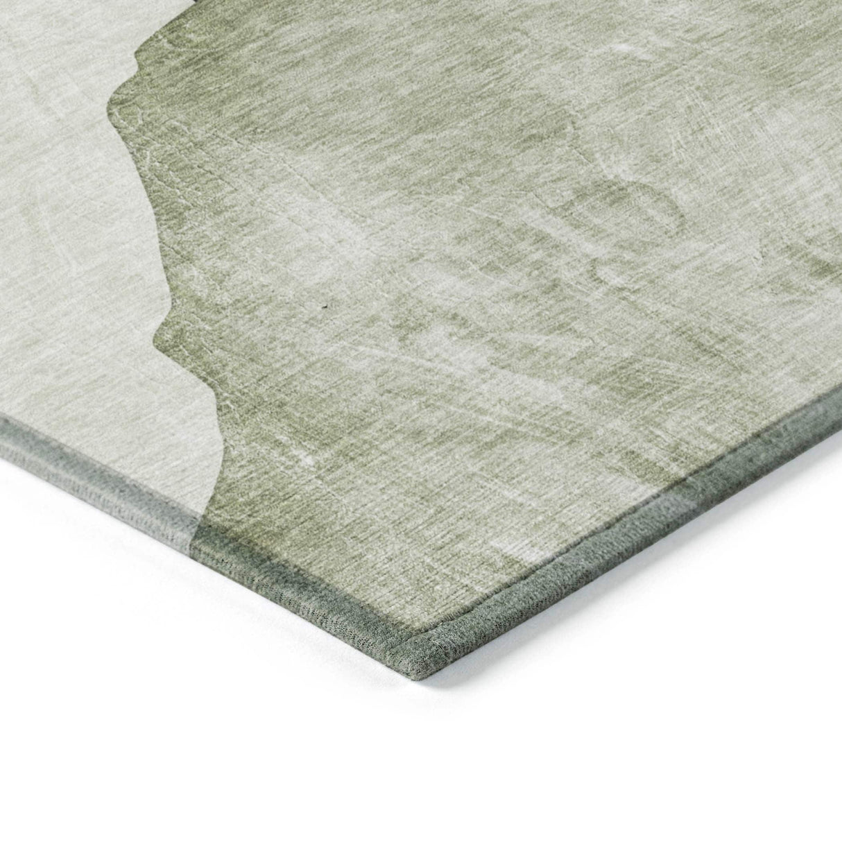 Machine Washable Indoor/ Outdoor Modern Abstract Chantille Rug