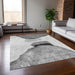 Machine Washable Indoor/ Outdoor Modern Abstract Chantille Rug