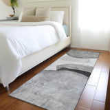 Machine Washable Indoor/ Outdoor Modern Abstract Chantille Rug