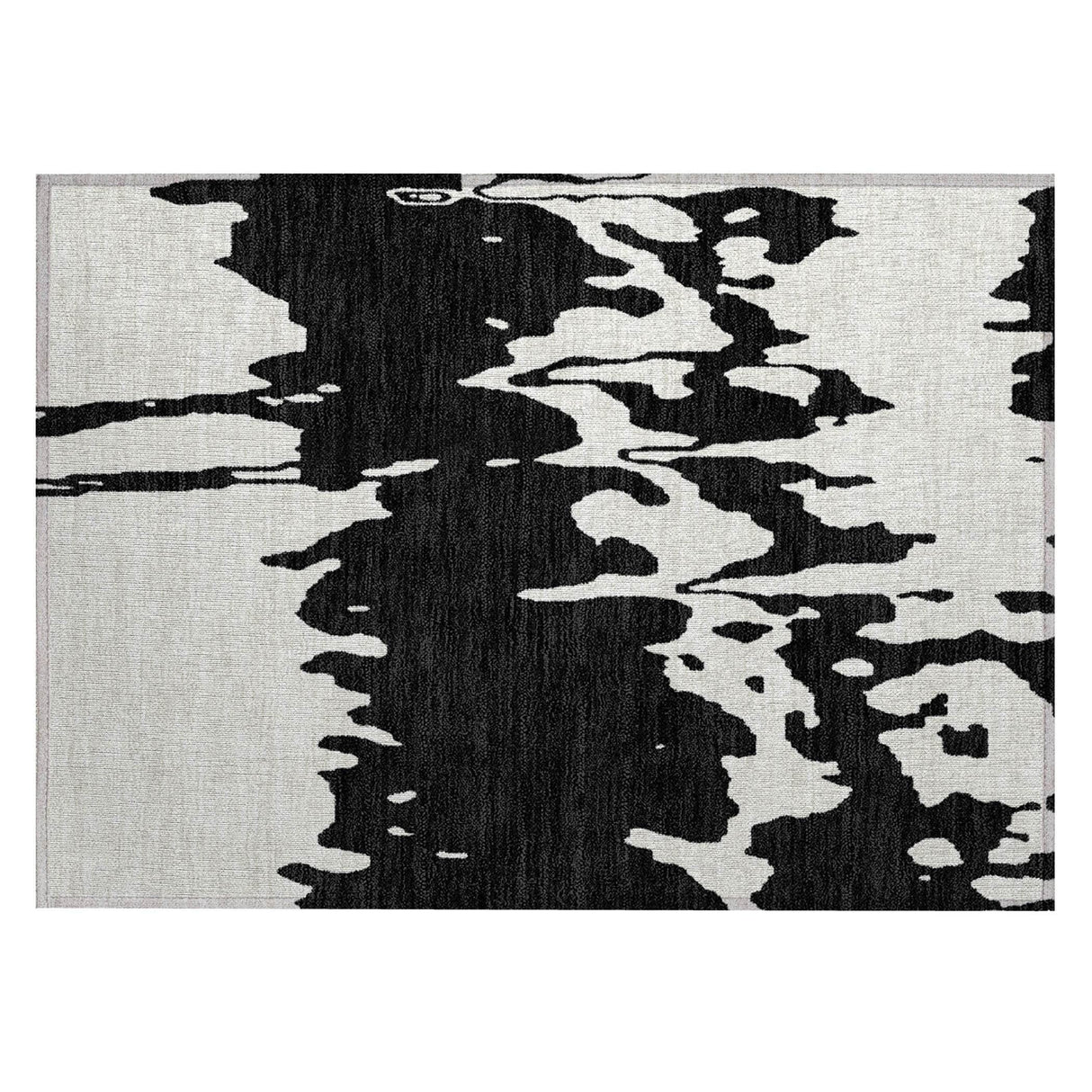 Machine Washable Indoor/ Outdoor Modern Abstract Chantille Rug