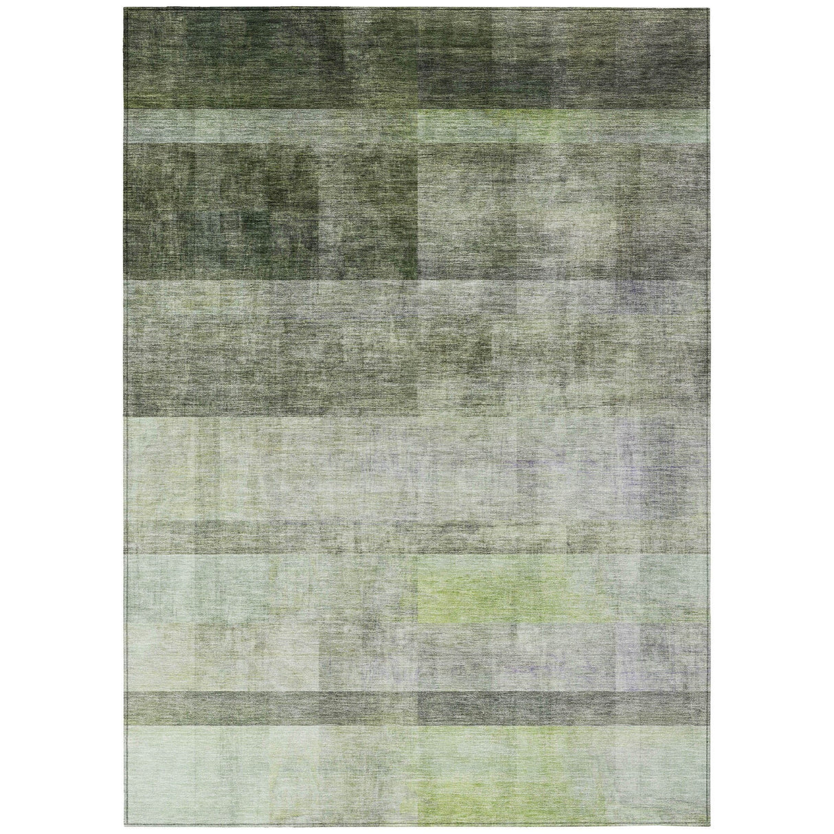 Machine Washable Indoor/ Outdoor Modern Abstract Chantille Rug