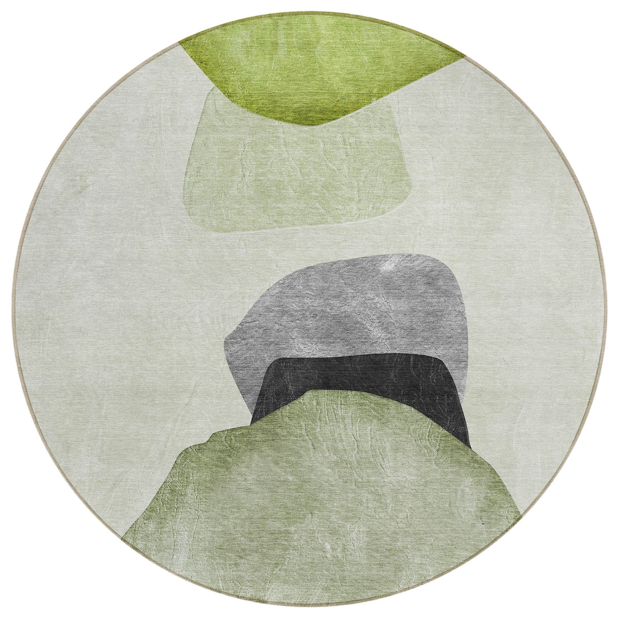 Machine Washable Indoor/ Outdoor Modern Abstract Chantille Rug
