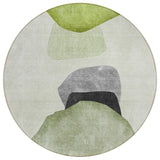 Machine Washable Indoor/ Outdoor Modern Abstract Chantille Rug