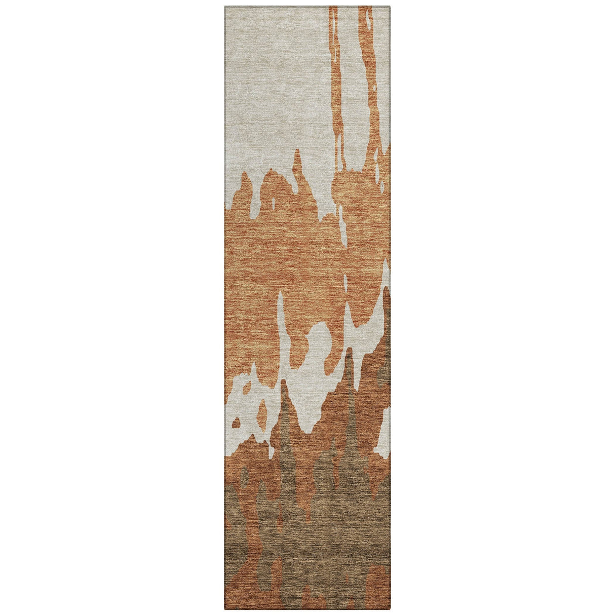 Machine Washable Indoor/ Outdoor Modern Abstract Chantille Rug