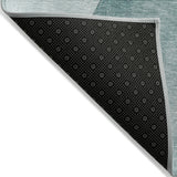 Machine Washable Indoor/ Outdoor Modern Abstract Chantille Rug